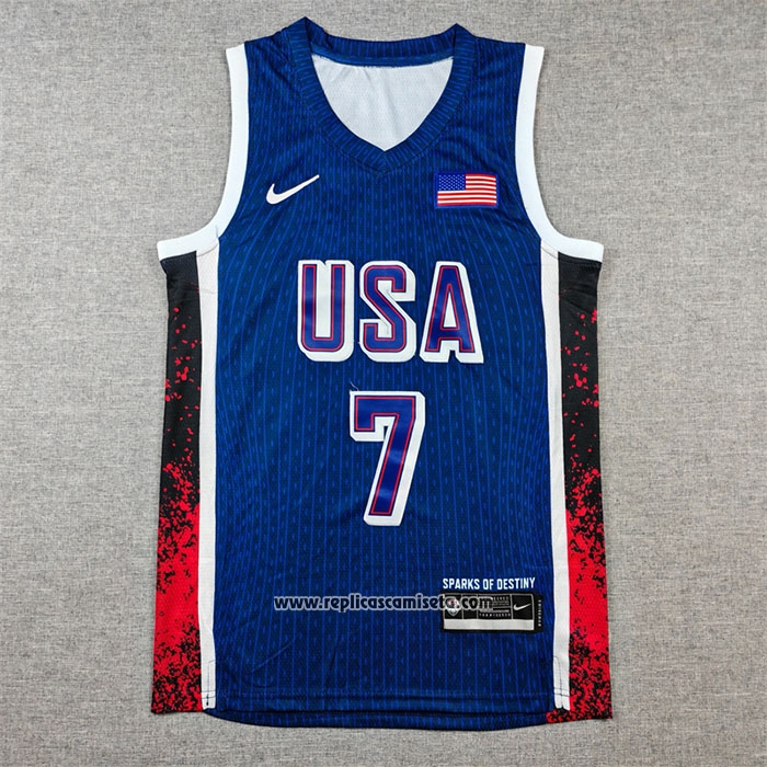 Camiseta USA 2024 Kevin Durant #7 Azul1